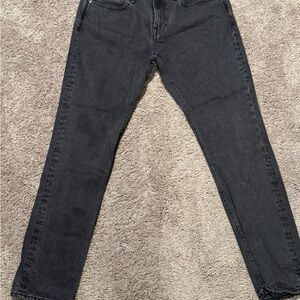 J. Crew Men's Dark Gray Straight Jeans